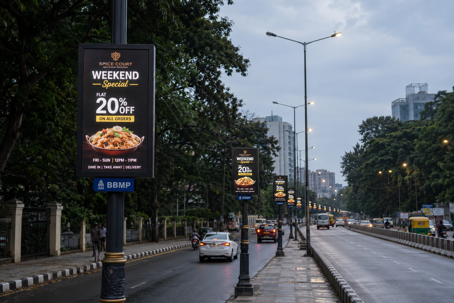 Flex banners on Bangalore roads